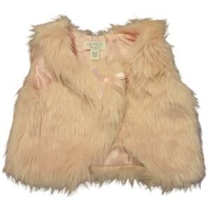 *4/$30* 1989 Place Girls Fur Vest Pink 18-24M
